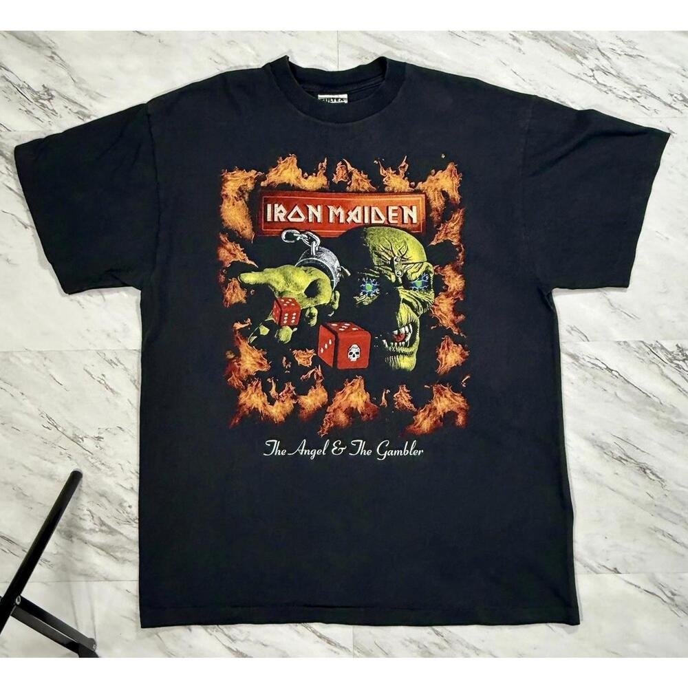 Vintage Iron Maiden Angel & The Gambler Tour Shirt Xl Tultex 1998 #11p